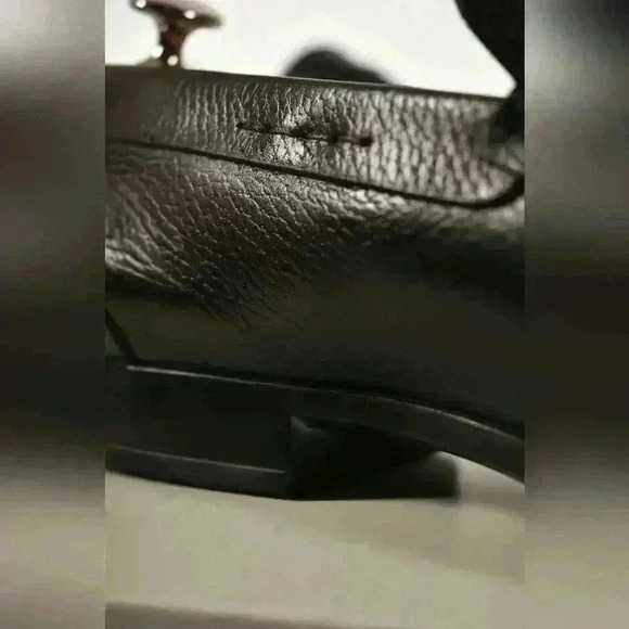 TOD'S BLACK CALFSKIN LEATHER GOMMINO PENNY LOAFER SLIP ON  10US ITALY - Picture 9 of 10